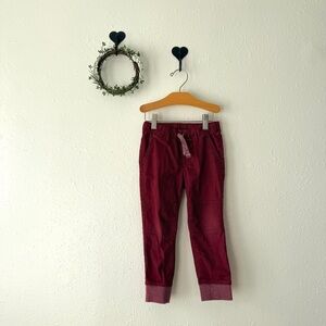 Boys Cat & Jack Burgundy Jogger Pants Size 3T